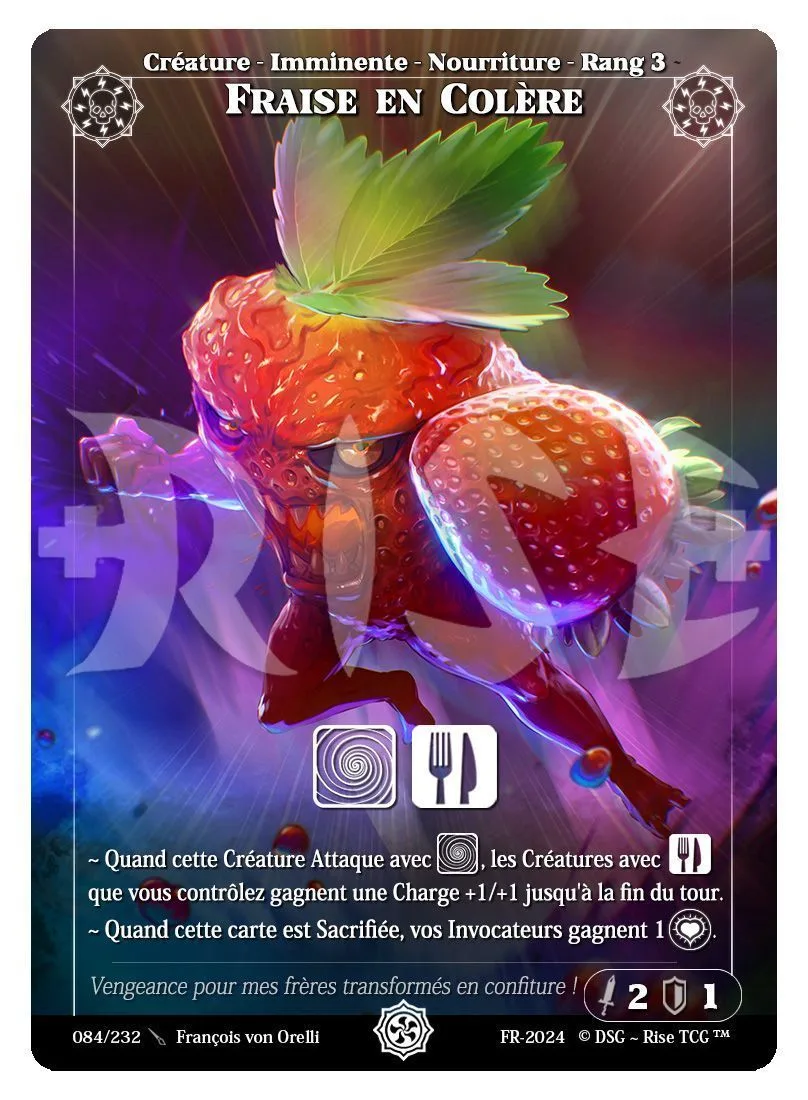 Fraise en colère