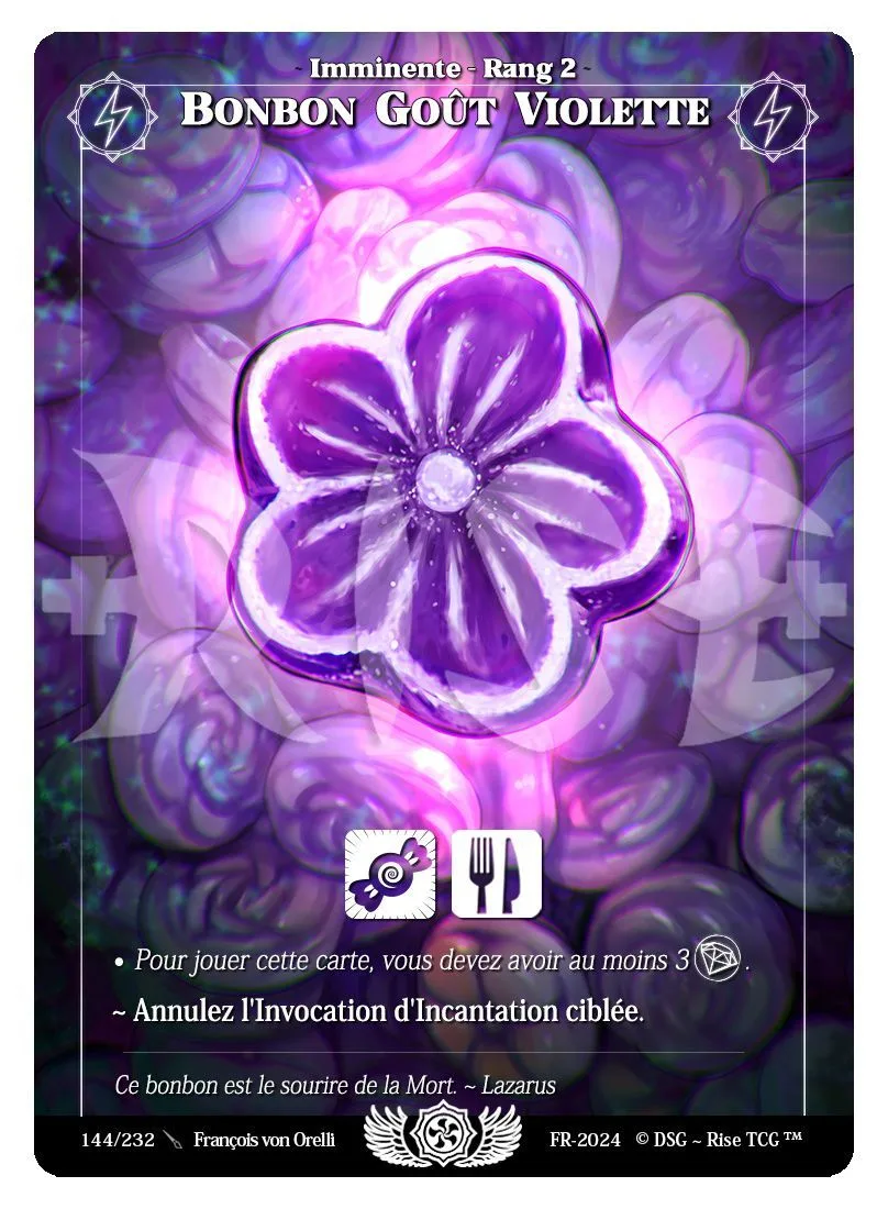 Bonbon gout violette