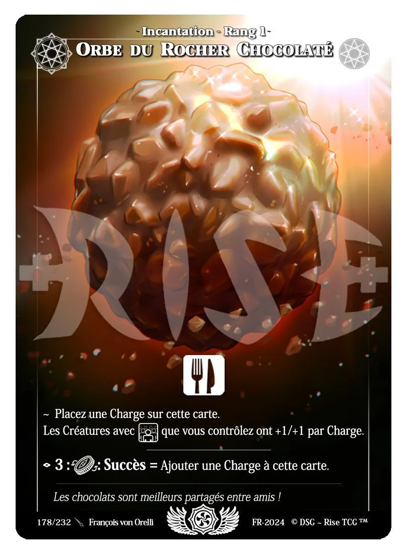 Orbe de rocher chocolat