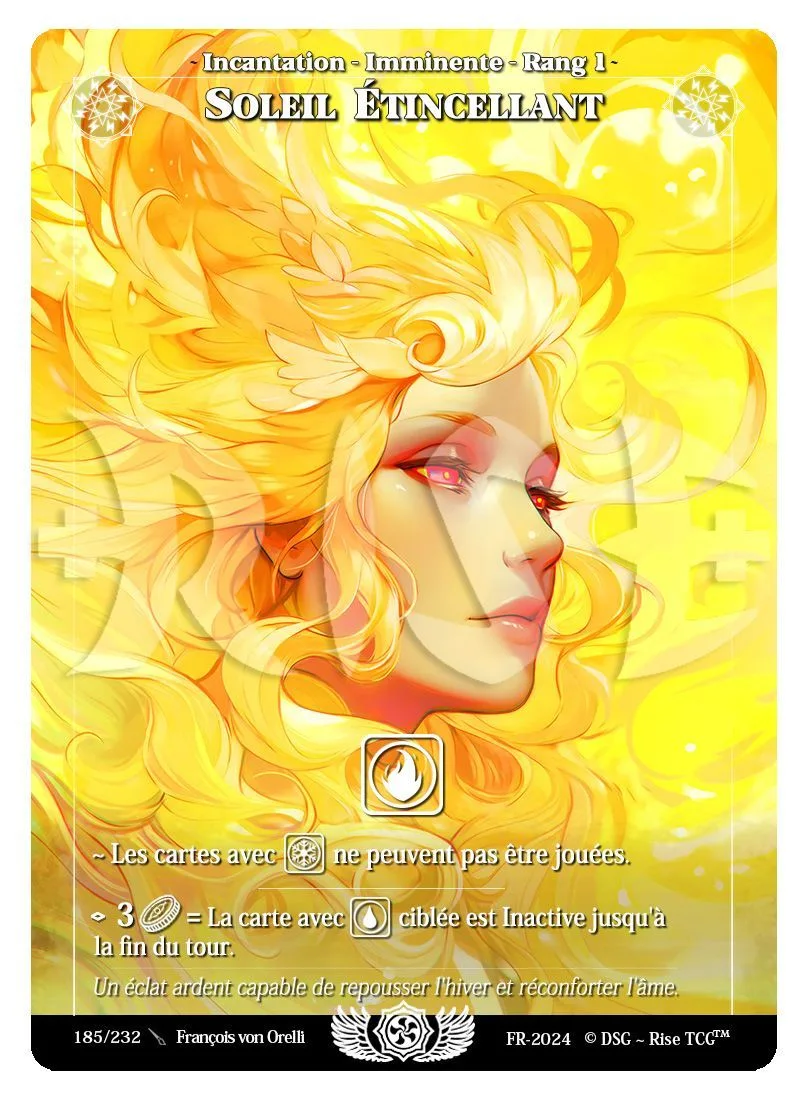 Soleil étincelant