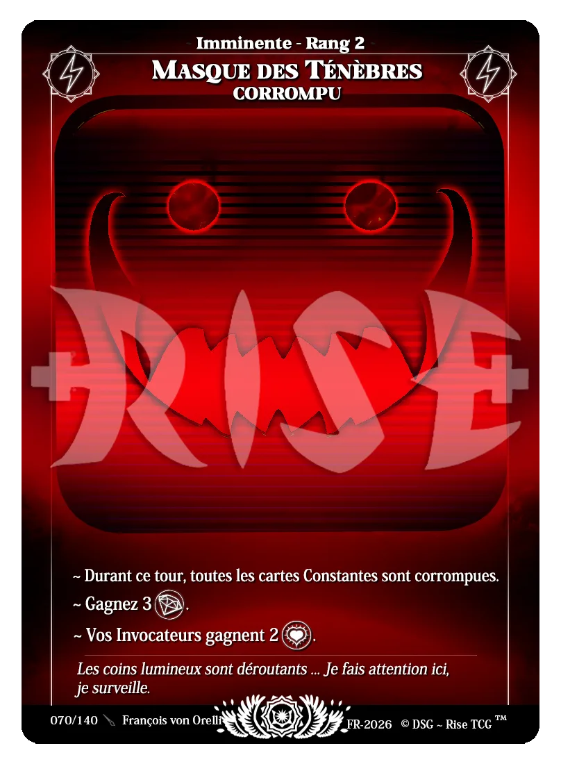 Masque Des Ténèbres Corrompu