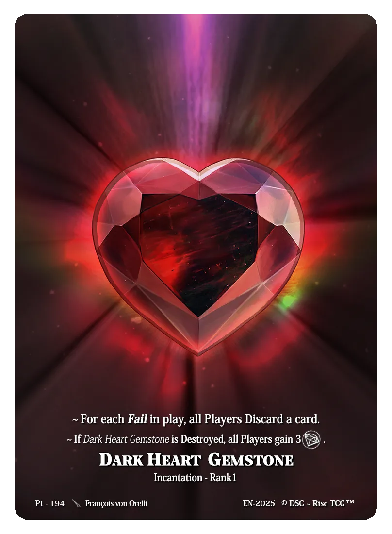 Dark Heart Gemstone / 100