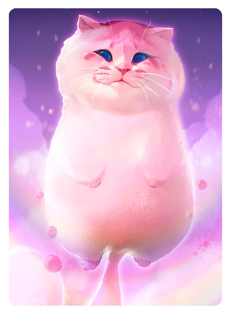 Cotton Candy Cat / 500