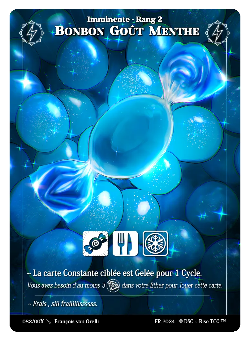 Bonbon goût menthe