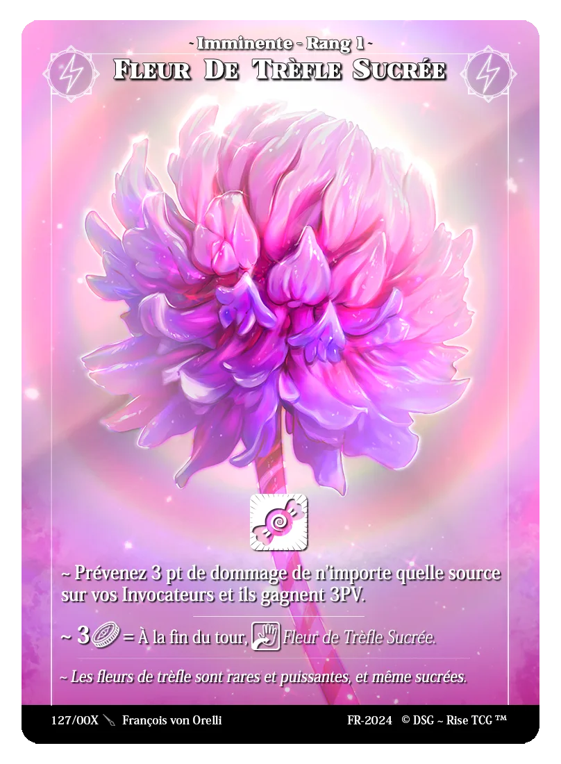 Fleur de trèfle sucrée