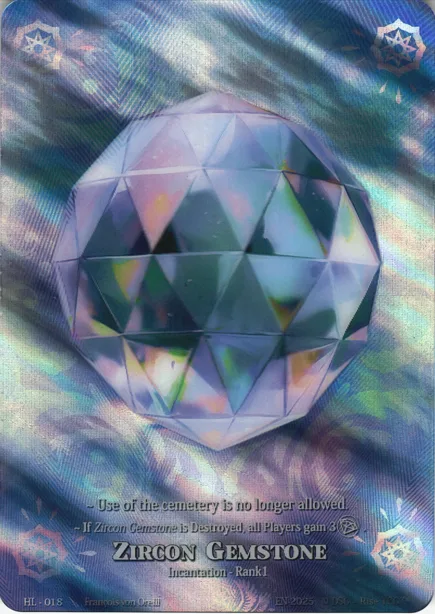Zircon Gemstone Foil Test