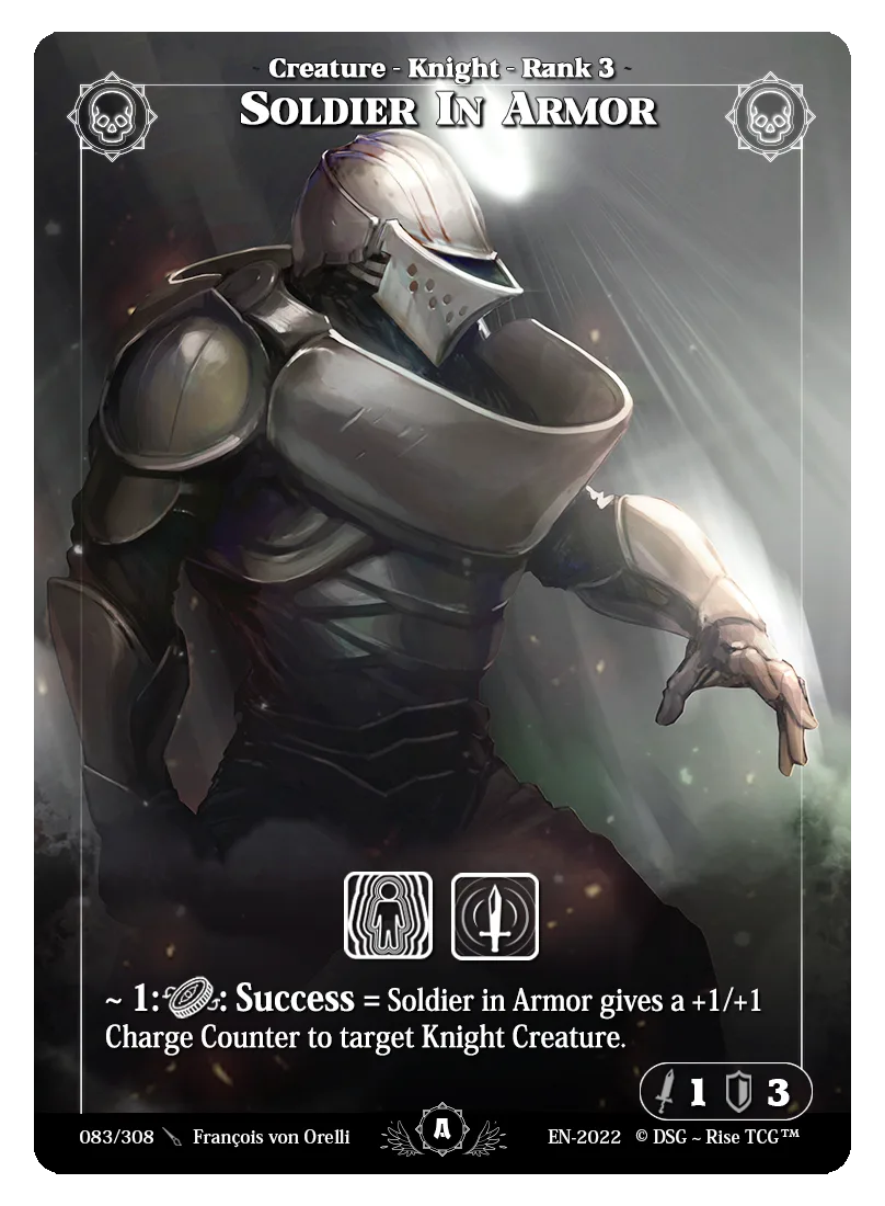 Soldier in armor