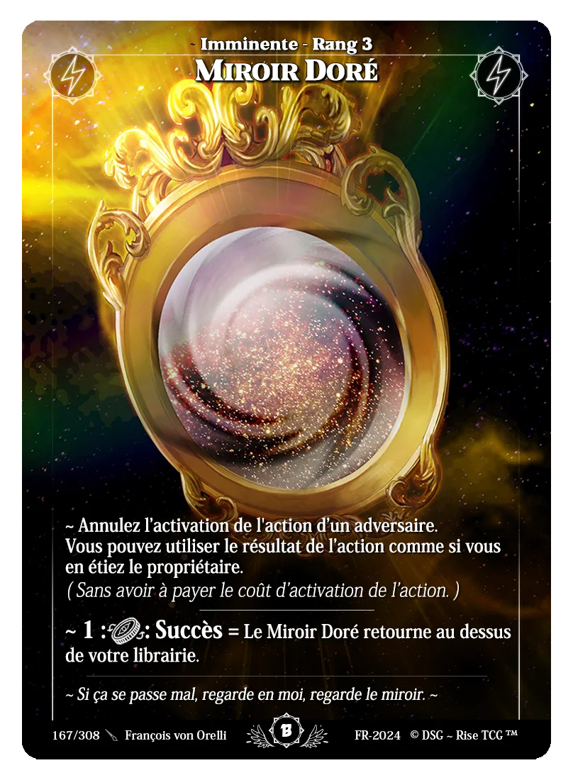 Miroir doré