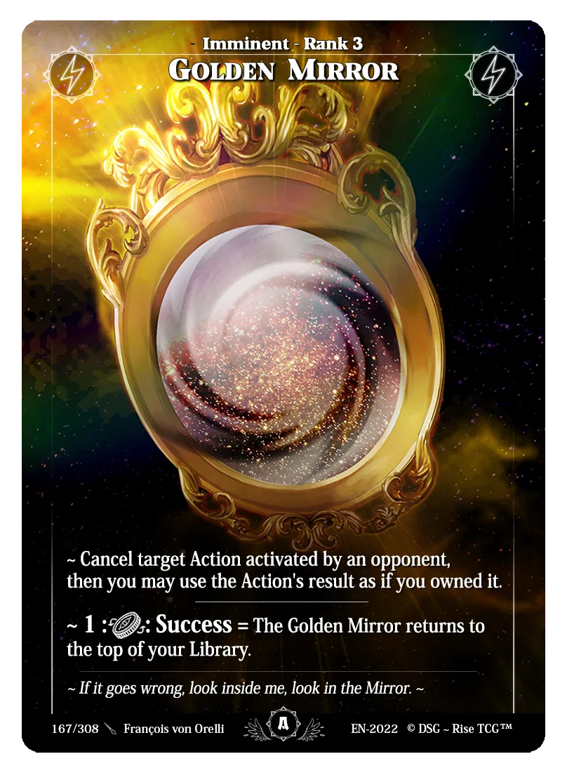 Golden mirror