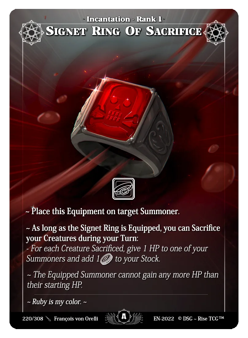 Signet ring of sacrifice