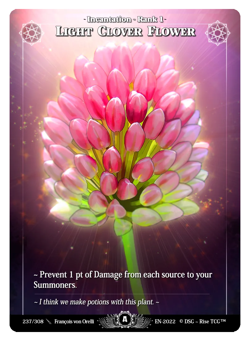 Light clover flower
