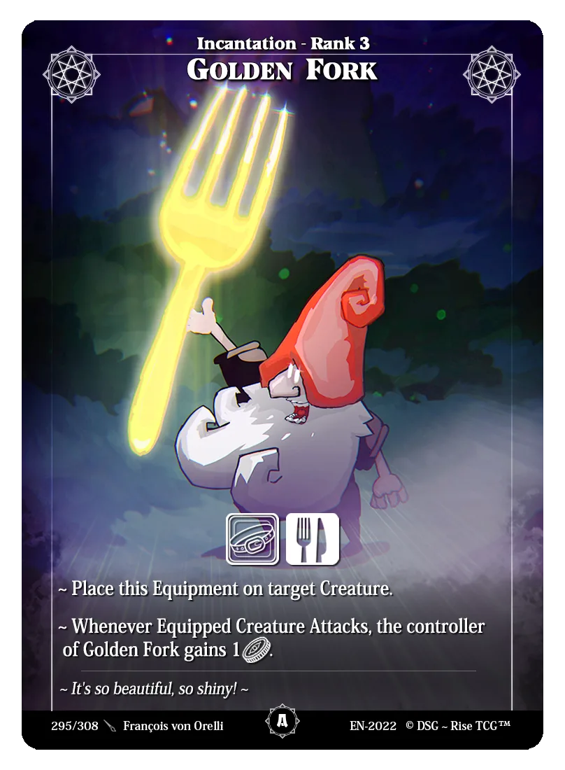 Golden fork